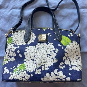 Dooney & Bourke Blue Hydrangea Ruby Satchel